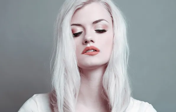 Picture portrait, blonde, lips
