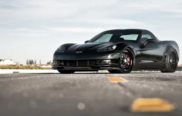 Asphalt, markup, black, Z06, Corvette, Chevrolet, Chevrolet, black