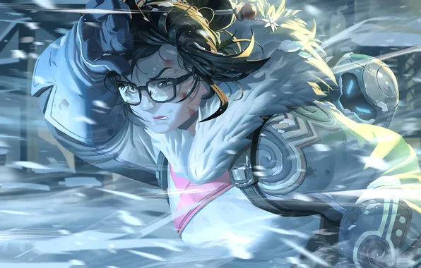 Game, blizzard, snow, Overwatch