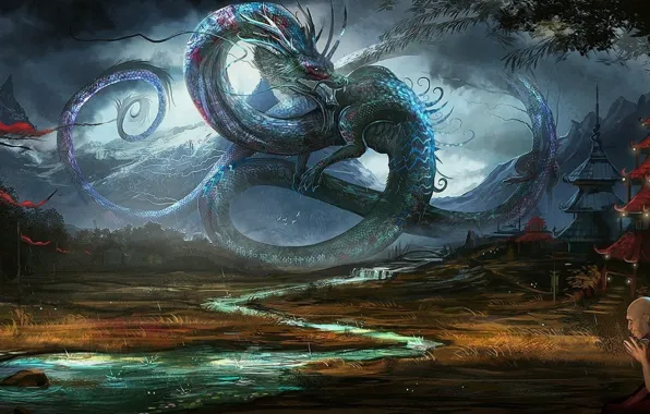 Picture fiction, dragon, China, figure