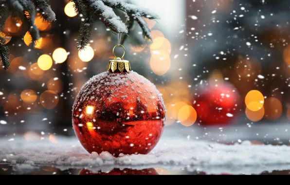 Picture balls, new year, Christmas, Christmas decorations, AI art, neural network