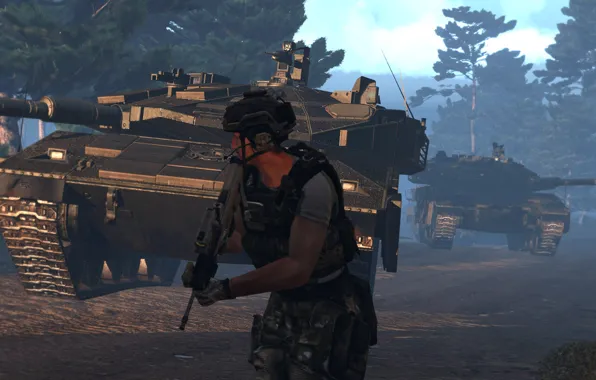 Army, soldiers, Greece, multicam, Merkava 4, Arma 3