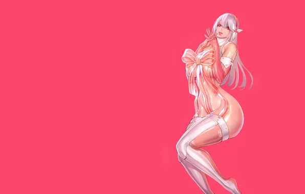 Picture Girl, Fantasy, Sexy, Art, figure, Elf, Minimalism, Characters