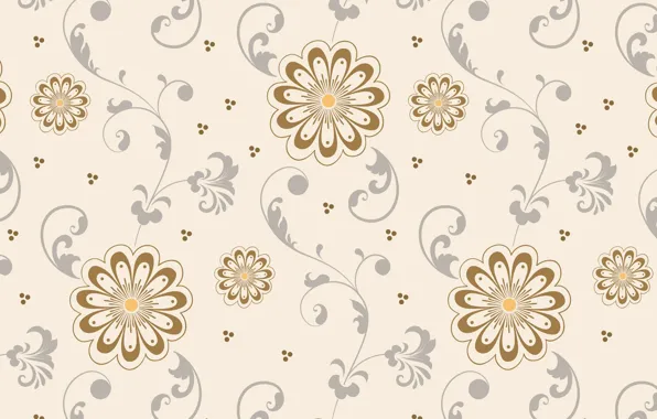 Picture background, pattern, Flowers, Texture units, beige