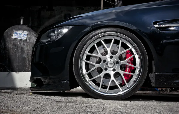 Black, BMW, BMW, black, E92, 360 three sixty forged