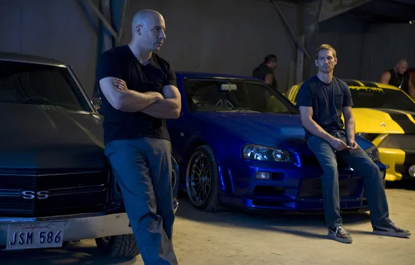 Picture VIN Diesel, Paul Walker, Vin Diesel, The fast and the furious 4, Dominic Toretto, Fast …