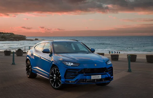 Sunset, Lamborghini, 2018, crossover, Urus
