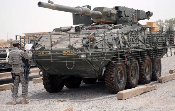 US Army, armored, armored vehicle, armed forces, M1128 Stryker MGS, Styker