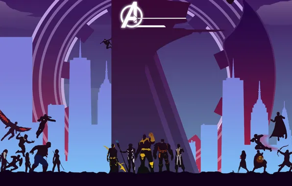 Avengers: Infinity War Wallpaper 4K, Illustration