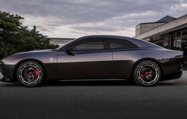 Side view, Dodge Charger, 2022, Concept EV, Daytona SRT