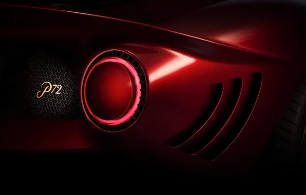 Supercar, supercar, De Tomaso, 2019, De Tomaso P72, body parts, parking lights, De Tomaso Automobili …