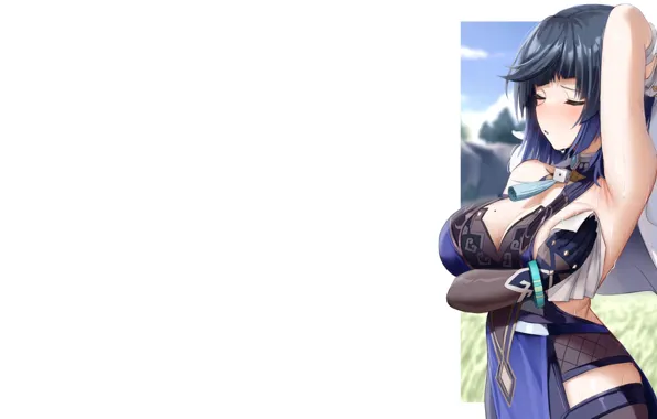 Kawaii, girl, hot, sexy, blue, anime, pretty, babe