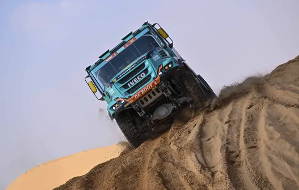 Picture Sand, Rally, Dakar, Dakar, Rally, Front, Iveco, 2022