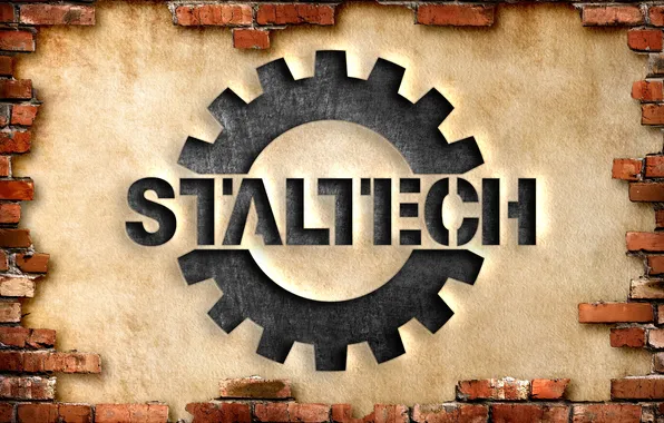 Wall, brick, metal, plaster, STARTECH, cut, staltech