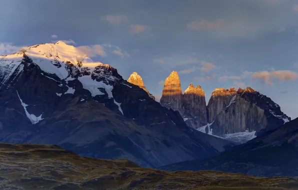 Picture mountains, Chile, Torres Del Paine