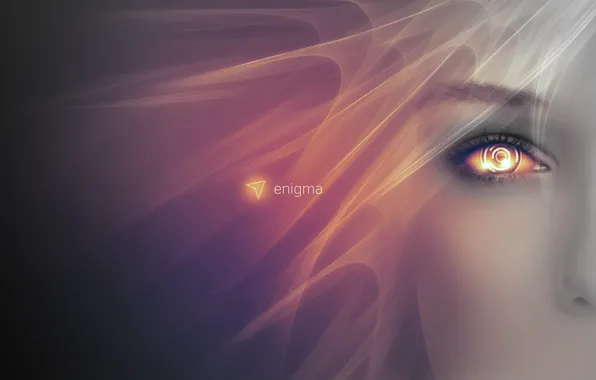 Face, eyes, girl, render, enigma