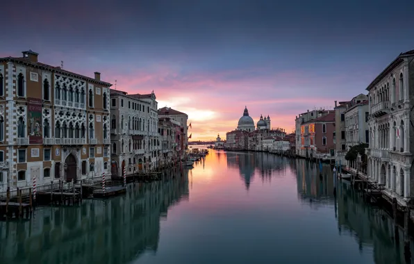 Picture the city, building, home, morning, Italy, Venice, channel, Igor Sokolovsky