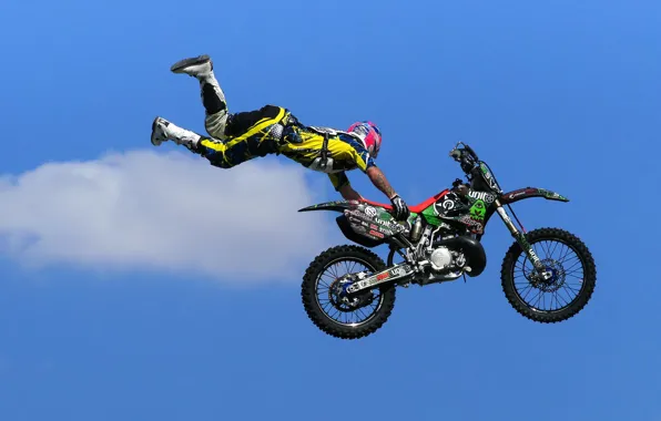 Jump, sport, motorcycle