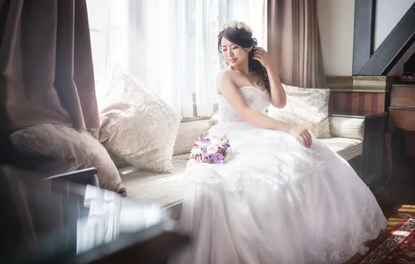 Picture love, holiday, dress, the bride, wedding