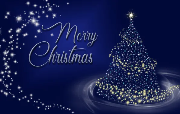 Winter, lights, holiday, the inscription, vector, Christmas, New year, tree