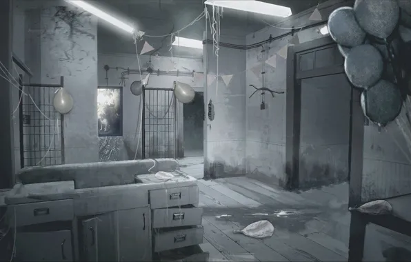 Dark, Resident Evil, room, kongbu