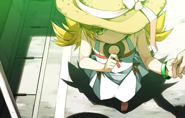 Hat, girl, Bakemonogatari