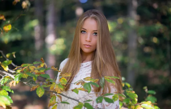 Look, background, model, beauty, Carla