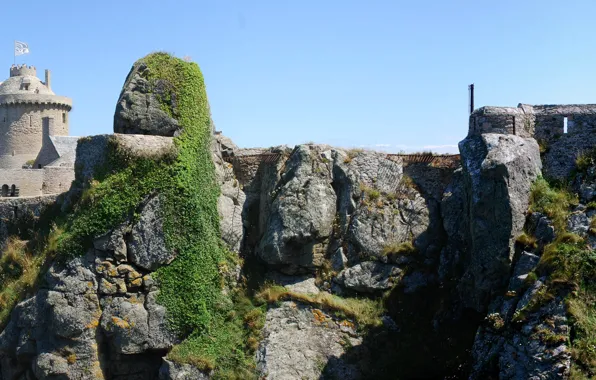 France, fortress, Brittany, Fort La Latte