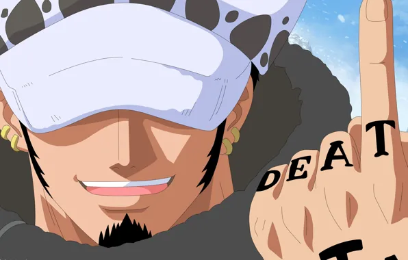 Game, One Piece, pirate, anime, tatoo, face, cap, captain