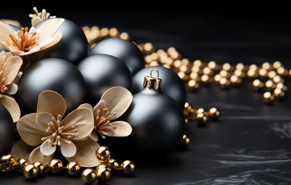 Balls, New Year, Christmas, new year, happy, Christmas, balls, blue