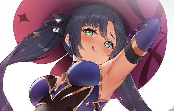 Picture girl, fantasy, sexy, cleavage, long hair, boobs, anime, beautiful