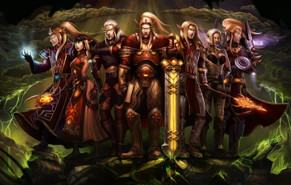 Picture World of Warcraft, Warcraft, wow, art, elf, Dominion of the Sun