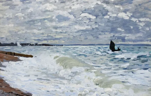 Picture picture, seascape, Claude Monet, The sea at Sainte-Adresse