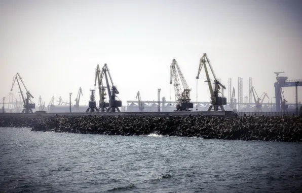 Sea, shore, port