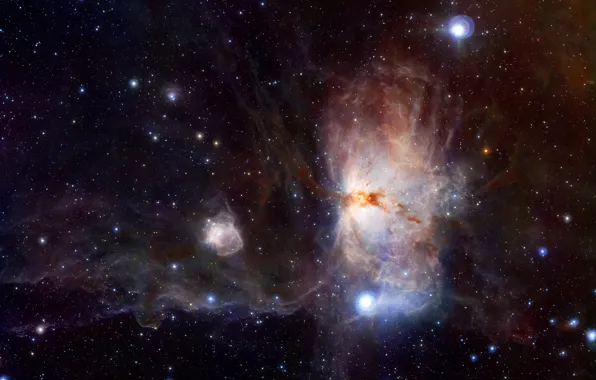 Stars, nebula, nebula, NGC 2024, Orion