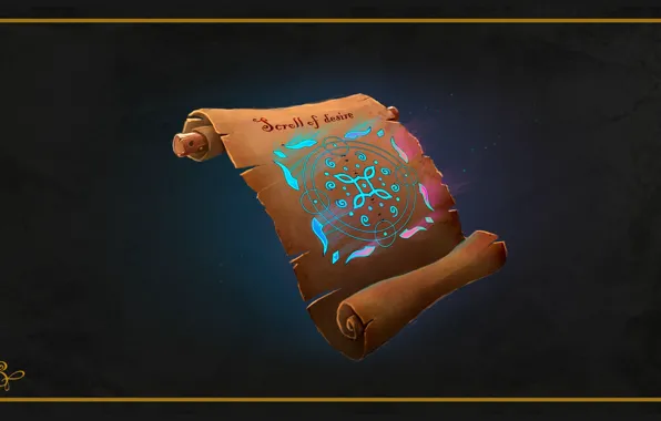 Magic, fantasy, art, manuscript, Serg Tsvelykh, Magic scroll