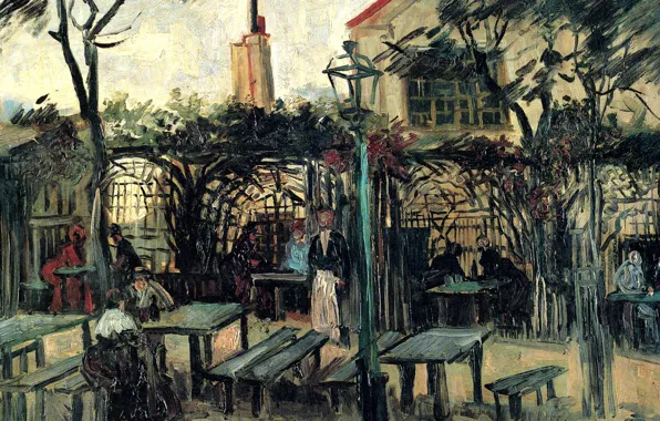 Picture Vincent van Gogh, The Open-Air Café, Terrace of a Cafe, on Montmartre