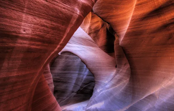 Picture nature, rocks, texture, canyon, cave, antelope canyon