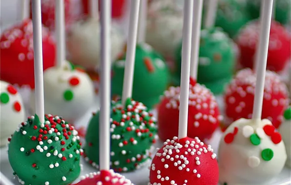 Colorful, candy, lollipops, sweet, sweet, candy
