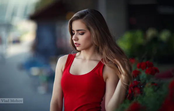 Look, girl, pose, hair, Vlad Mohov, Vladislav Mokhov, Nadia Makarevskaya