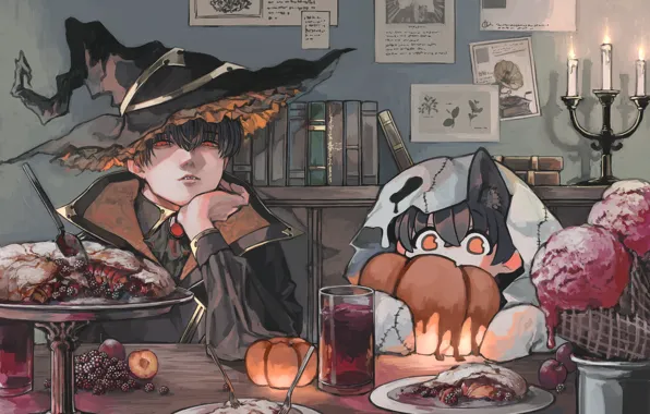 Berries, food, hat, MAG, guy