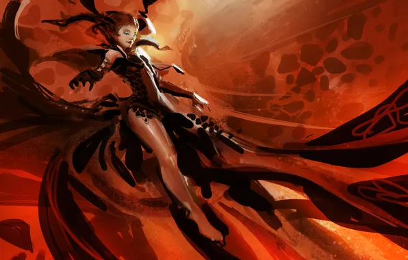 Look, fiction, art, demoness