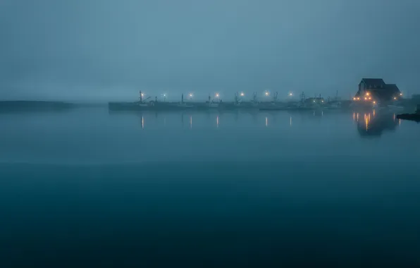 Picture landscape, Newfoundland, Misty Morning @ Bonavista