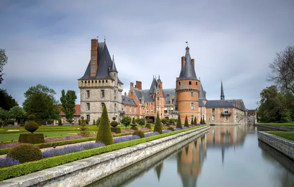 Picture castle, France, Maintenon, Castle of Maintenon