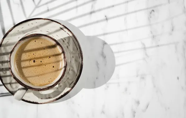 Coffee, shadow, Cup, foam, coffee