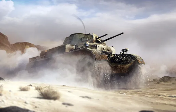 Dust, tank, War Thunder