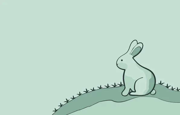 Wallpaper hare, minimalism, rabbit, rabbit for mobile and desktop ...