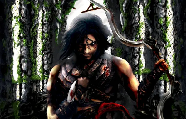 Picture weapons, castle, Wallpaper, the game, Windows, arch, Prince of Persia, Warrior Within