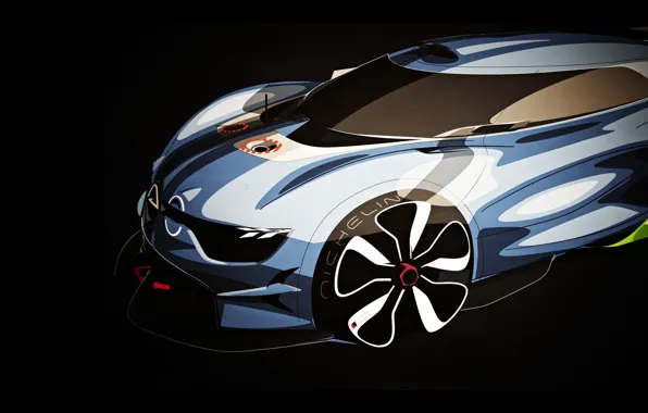 Picture Concept, art, Renault, twilight, Reno, art, the front, sketch