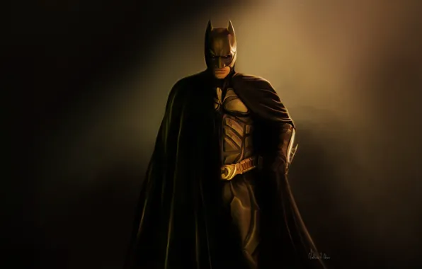 Picture batman, Batman, figure, painting, the dark knight
